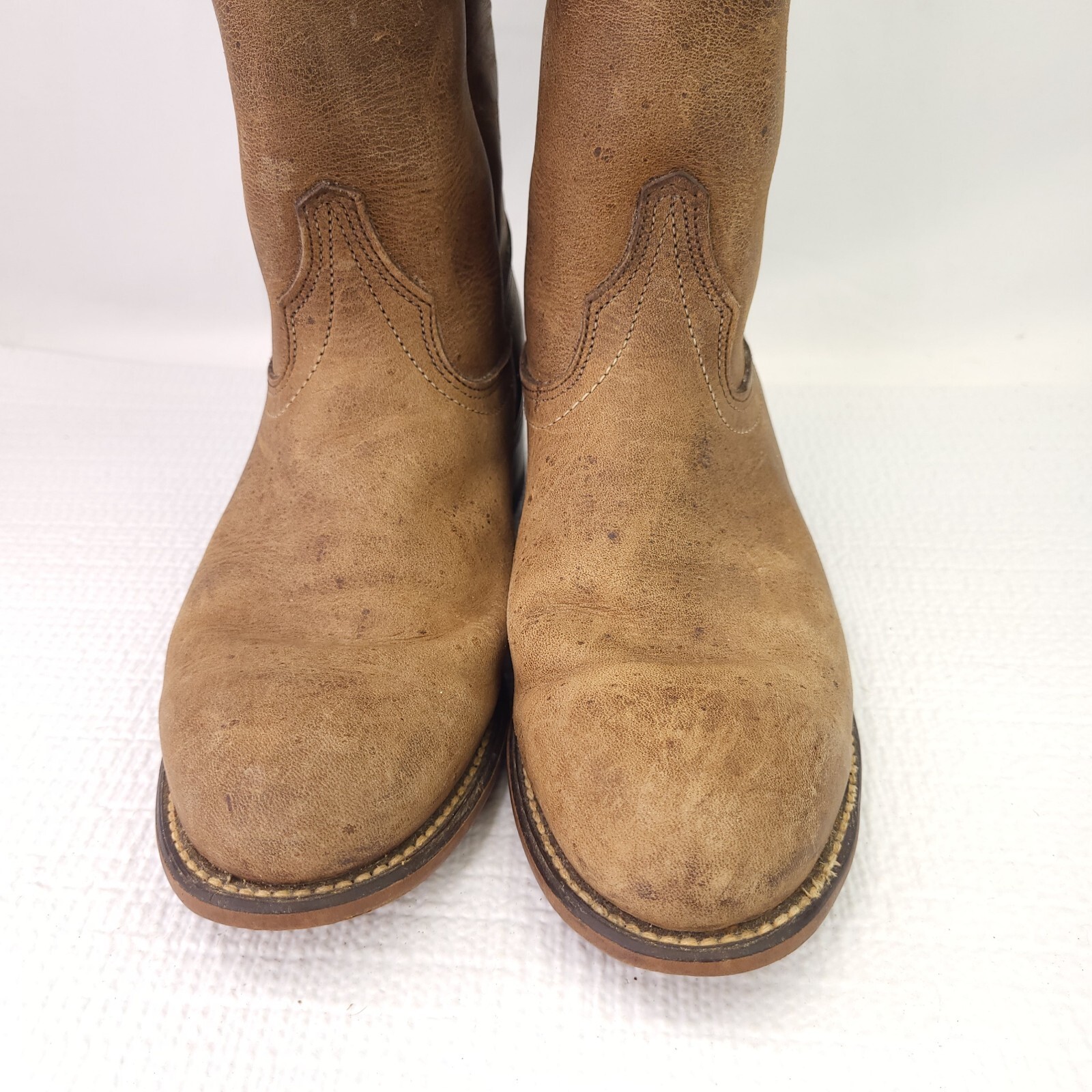 Vintage Laredo Cowboy Boots Brown Leather Western Shoes USA Made 13042 Size 5.5