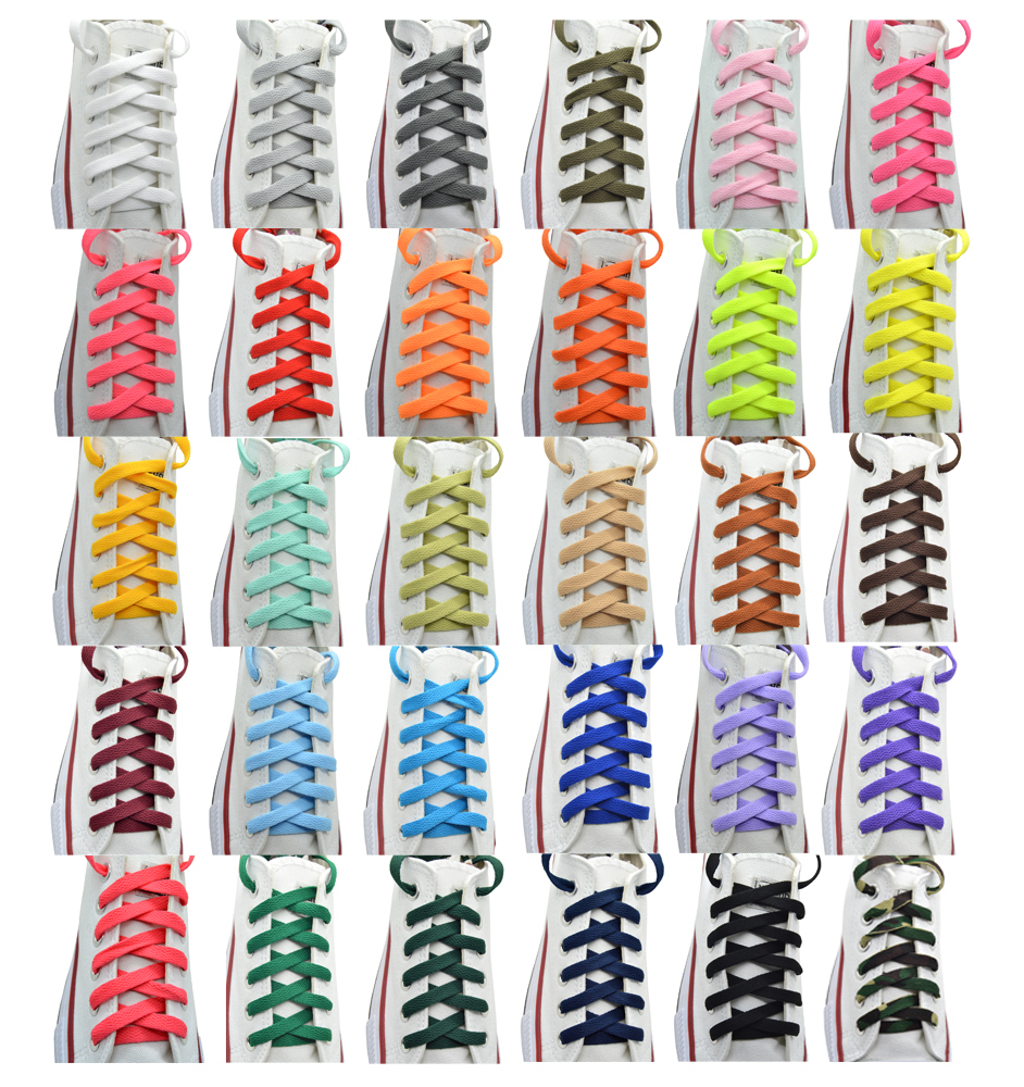 2 Pairs Flat 27″,36″,45″,54″,63″ Athletic Sneaker Strings Shoelace