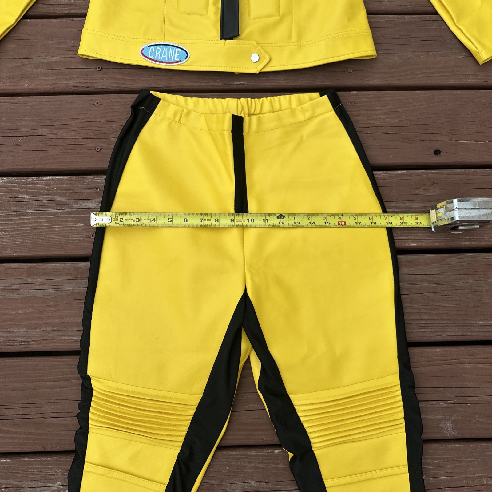 NWT Kill Bill Beatrix Kiddo Size 14 Motorcycle Suit Cosplay Bride New With Tags