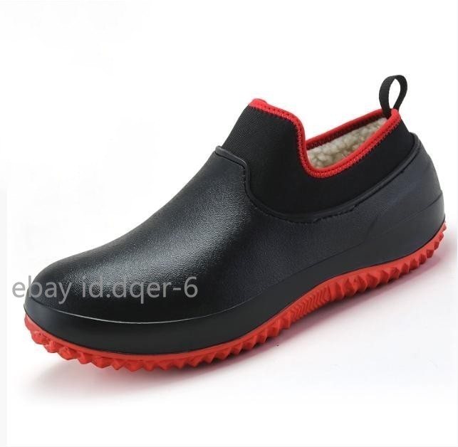 Non-slip Waterproof Chef Shoes Casual Work Shoes Water Shoes Rain Cotton Boots