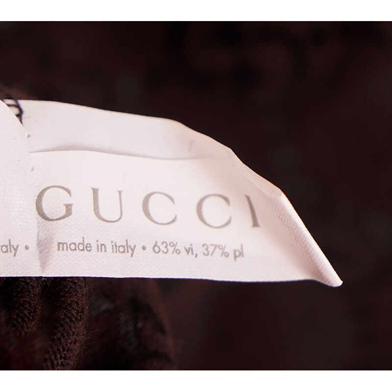 2005 VINTAGE GUCCI Brown GG Canvas Leather Pelham PRINT AD RUNWAY Messenger BAG