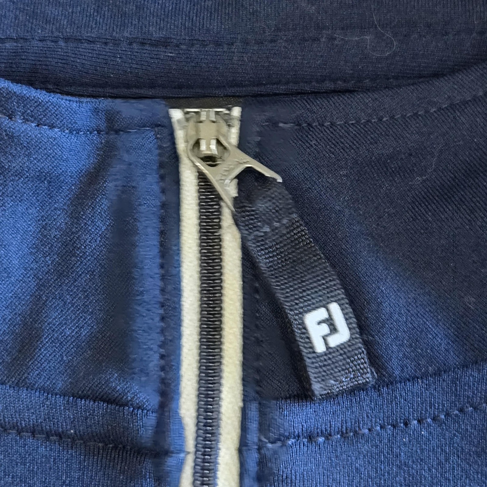 FootJoy Pullover Mens XL Blue 1/4 Zip Long Sleeve Golf Performance Shirt Top