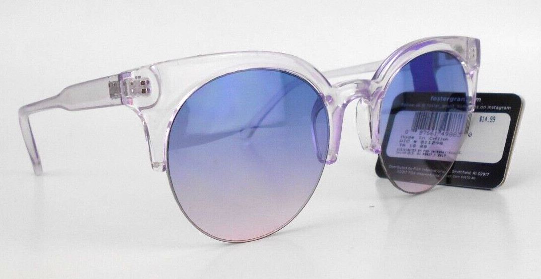 Sunglasses FOSTER GRANT CLEAR PURPLE 100% UVA & UVB PROTECTION MSRP $ 19.99