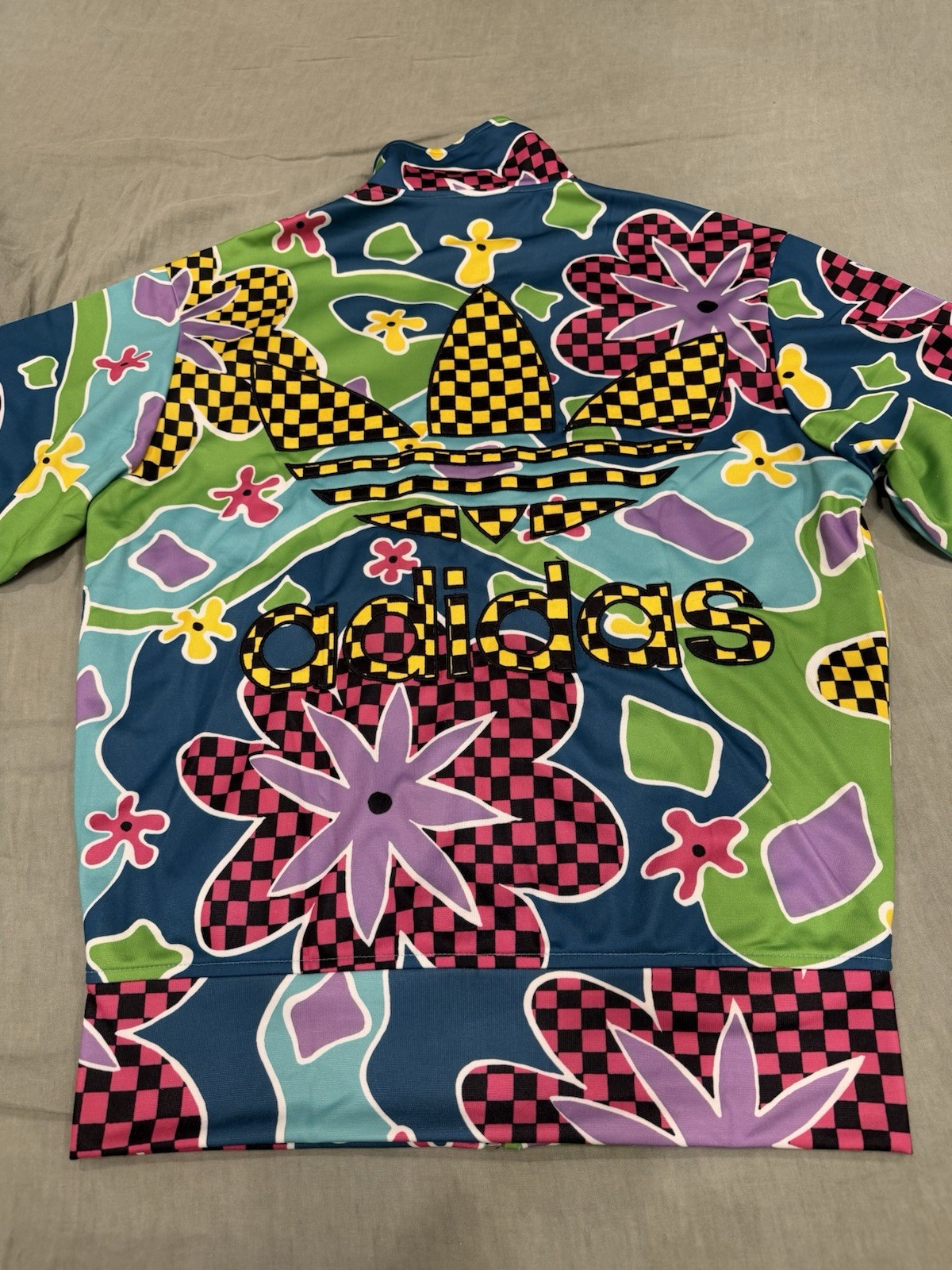 Jeremy Scott Adidas Psychedelic Floral Track Jacket M
