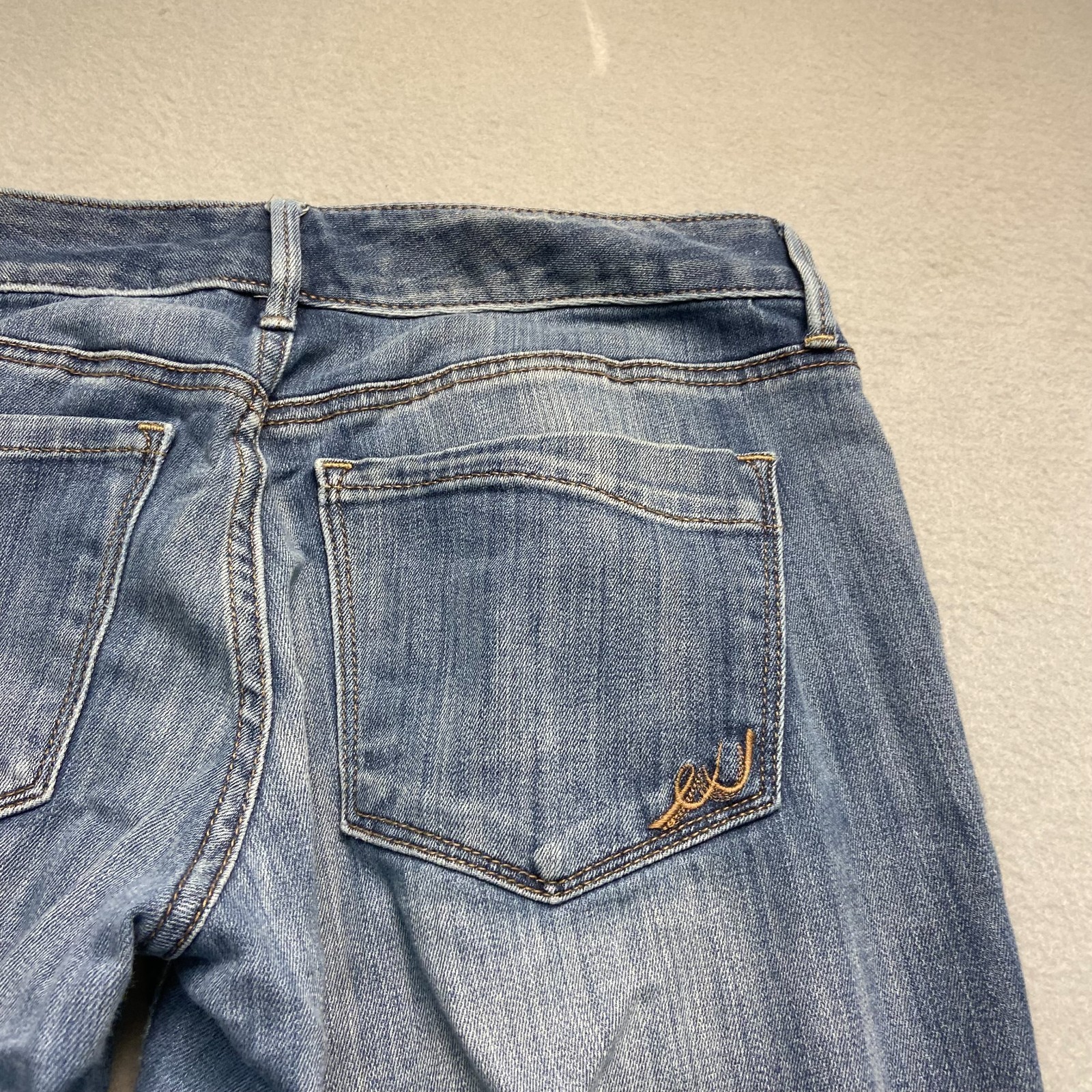 Express Mens Blue Denim Skyscraper Stella Low Rise Bootcut Jeans No Size Tag