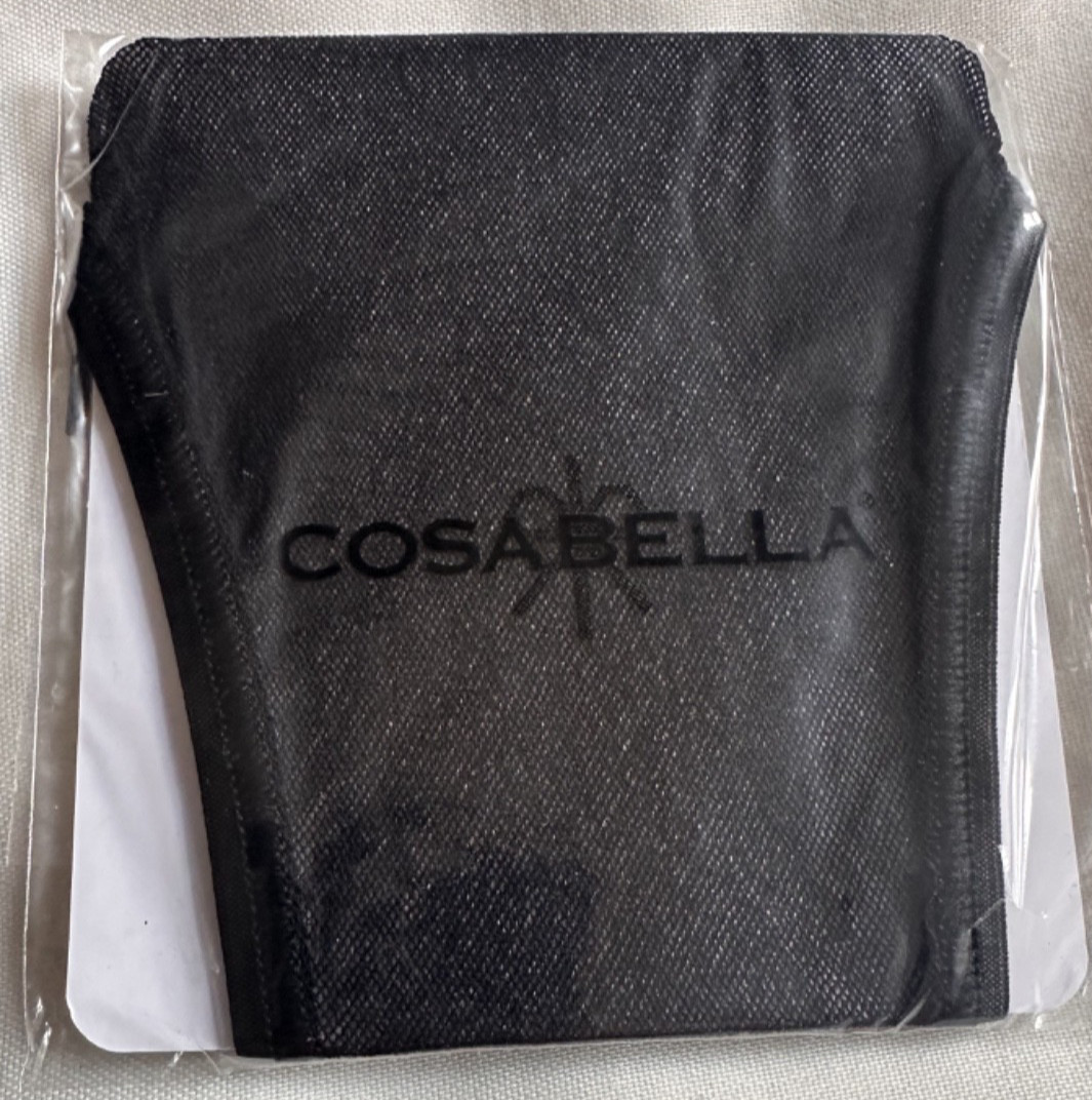 Cosabella Soire Thong M-L Black Mesh Made in Italy NEW in Package