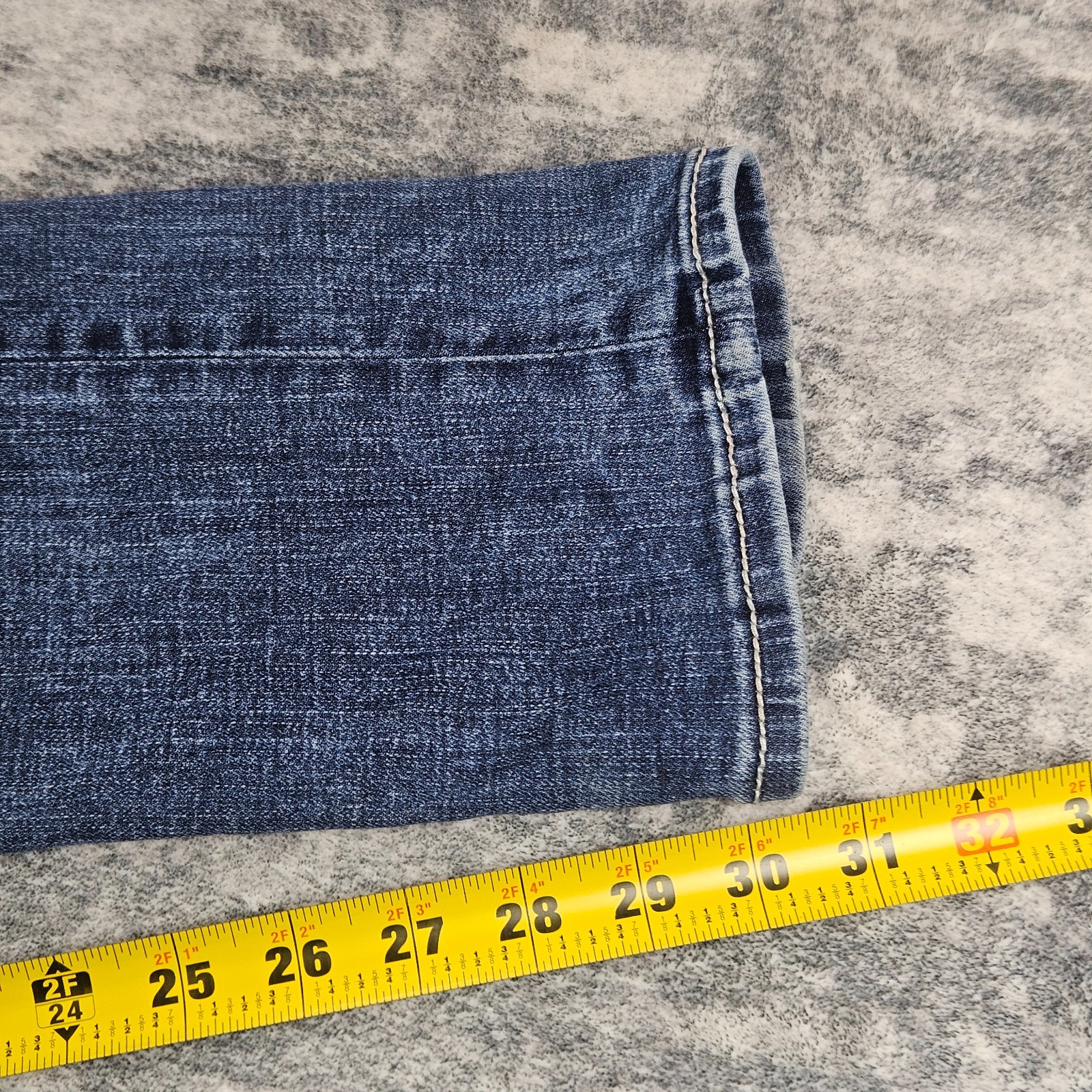 BKE Alec Jeans Mens 28×32 Blue Straight Medium Wash Denim Low Rise Whiskers