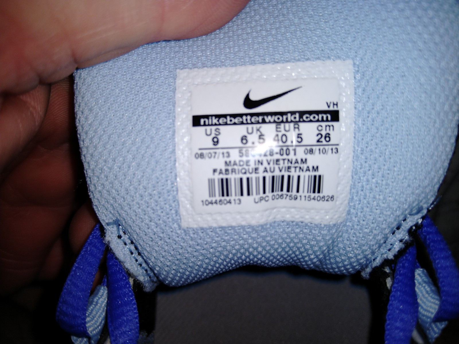 Size 9 – Nike Dart 10 Black Ice Blue W