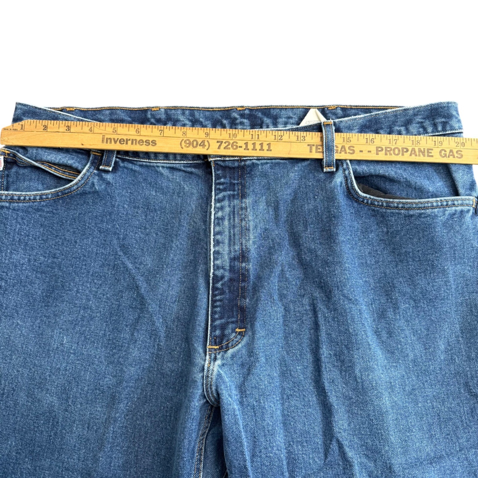 All American Clothing Co Mens Blue Denim Jeans Style AAC101D Cut 5470 40×30