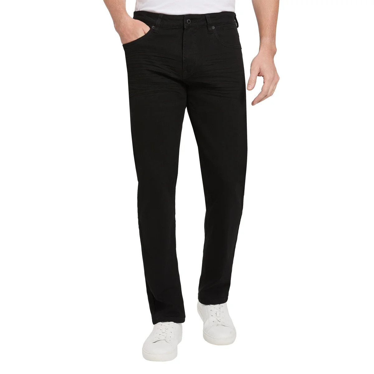 Kenneth Cole Men’s Jeans Straight Leg Stretch Denim Pants New Blue Black 30-42