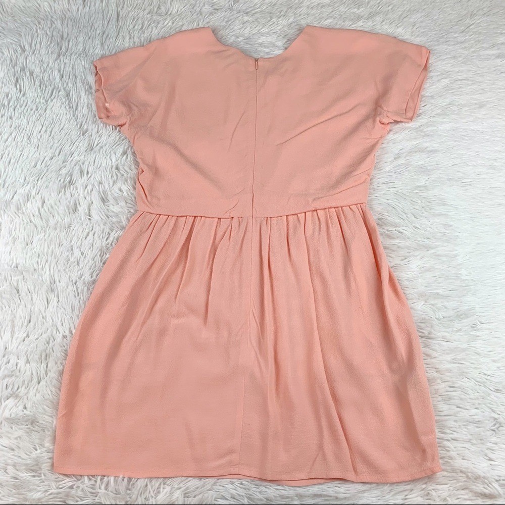See by Chloe short sleeve skater mini dress in orange women size 4