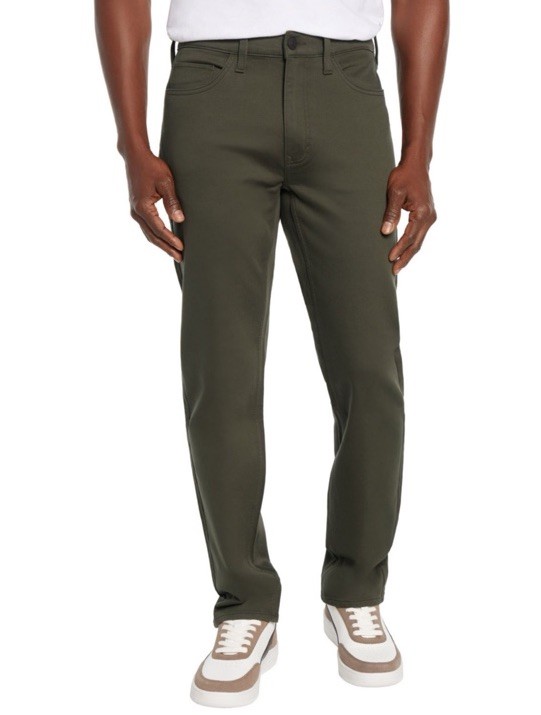 Men’s Express Slim Fit 5 Pocket Olive Pants 34 X 32 NWT MSRP 88.00 Free Shipping