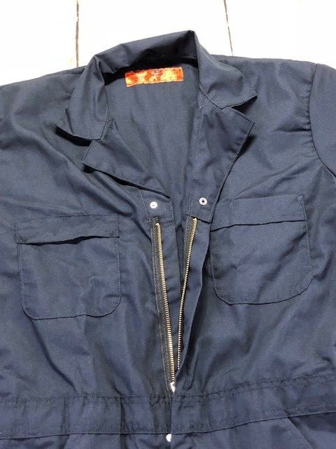 Red Kap Speedsuit Navy Short / Long Sleeve Zip-Front Work Coverall Action Back