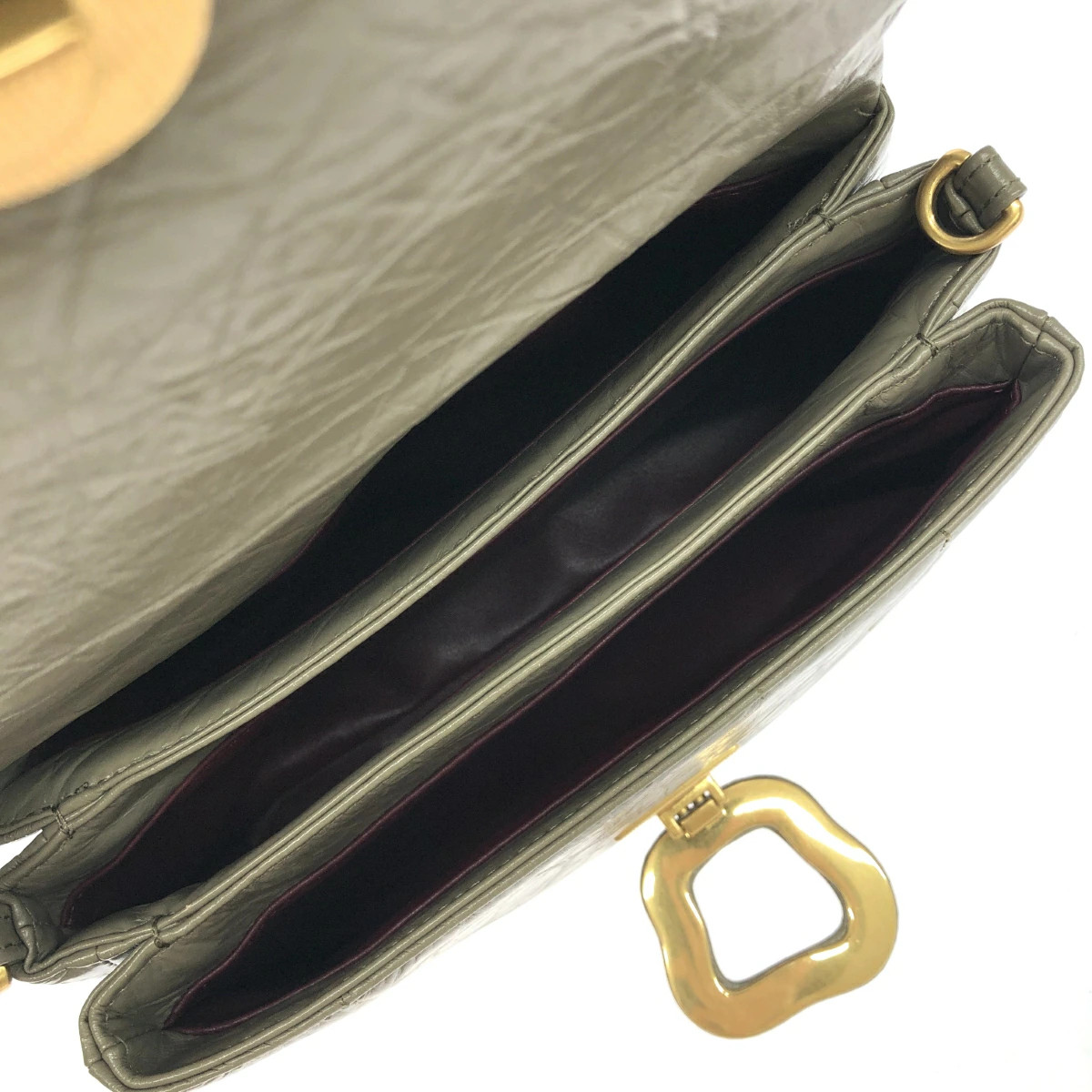 Songmont 2WAY Bag Good Condition Leather Greige Women’s from Japan