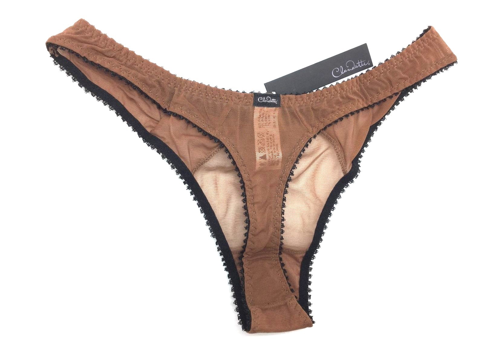 Claudette Dessous Thong Bikini Panty Briefs Sexy Lingerie Panties American Tan