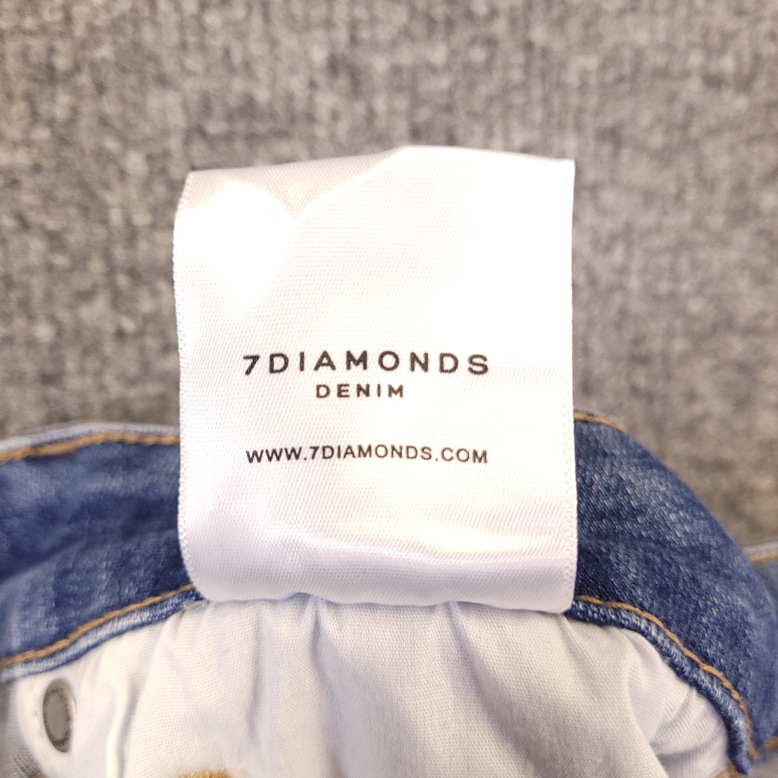7D 7 Diamonds Denim Straight Jeans Womens 30×26.5 Blue High Rise Stretch
