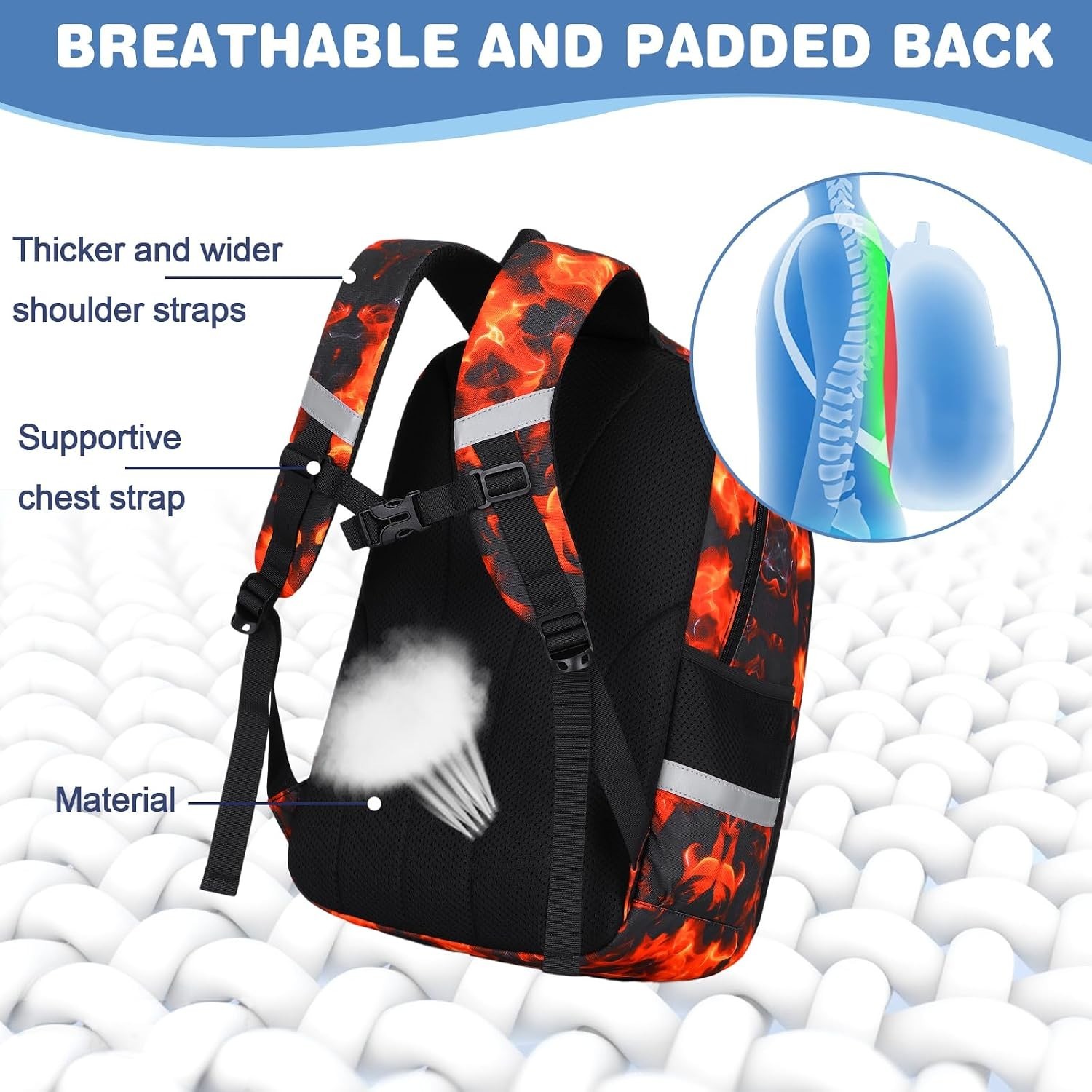 Backpack for Boys, School Bags for Kids, Bookbag for Boys Children Teens Backpac