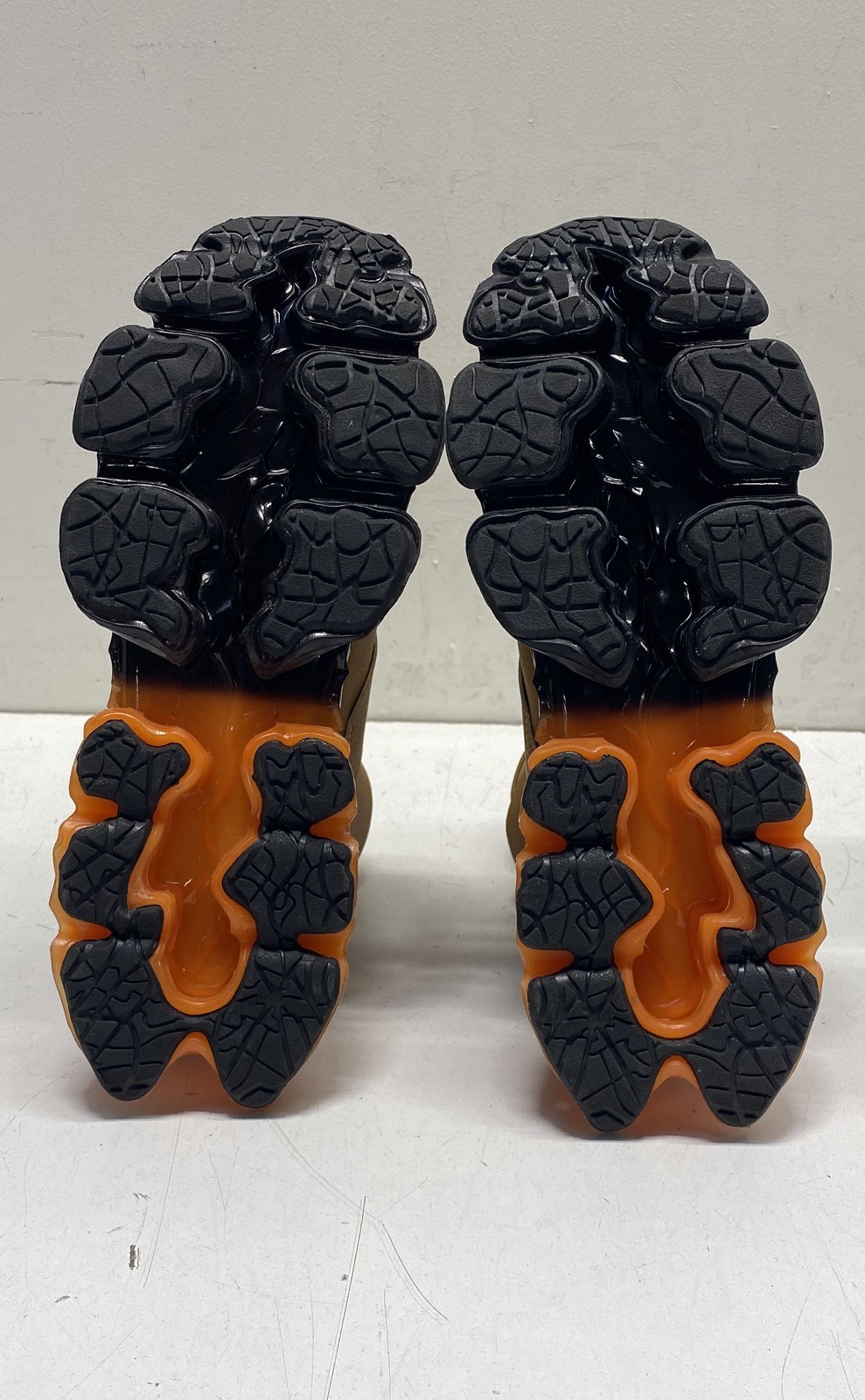 Comanier High Top Strap Tan Black Orange 3D Sole Sneakers Size 42