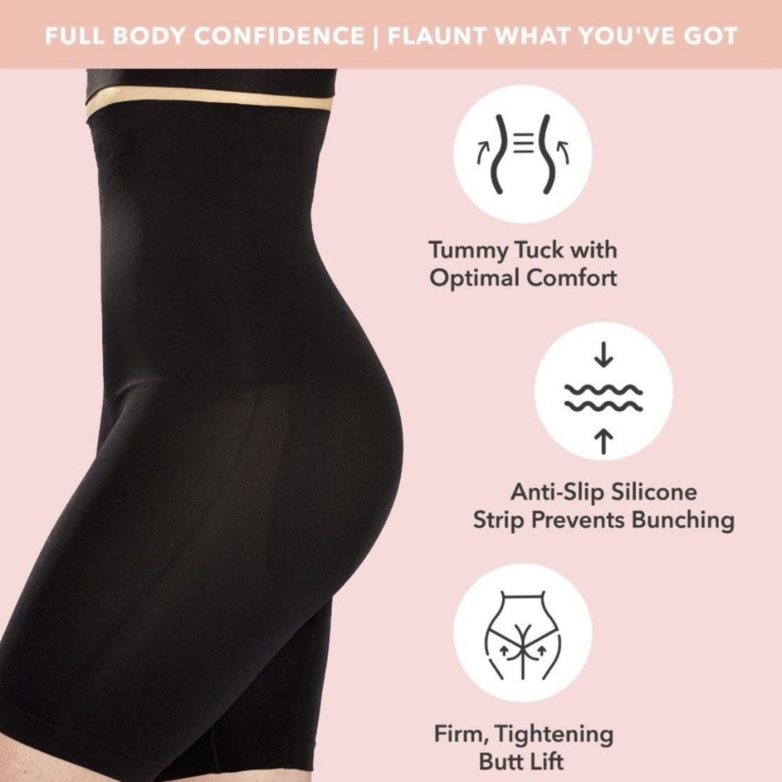 Empetua by Shapermint Essentials All Day Every Day High-Waisted Shaper Shorts