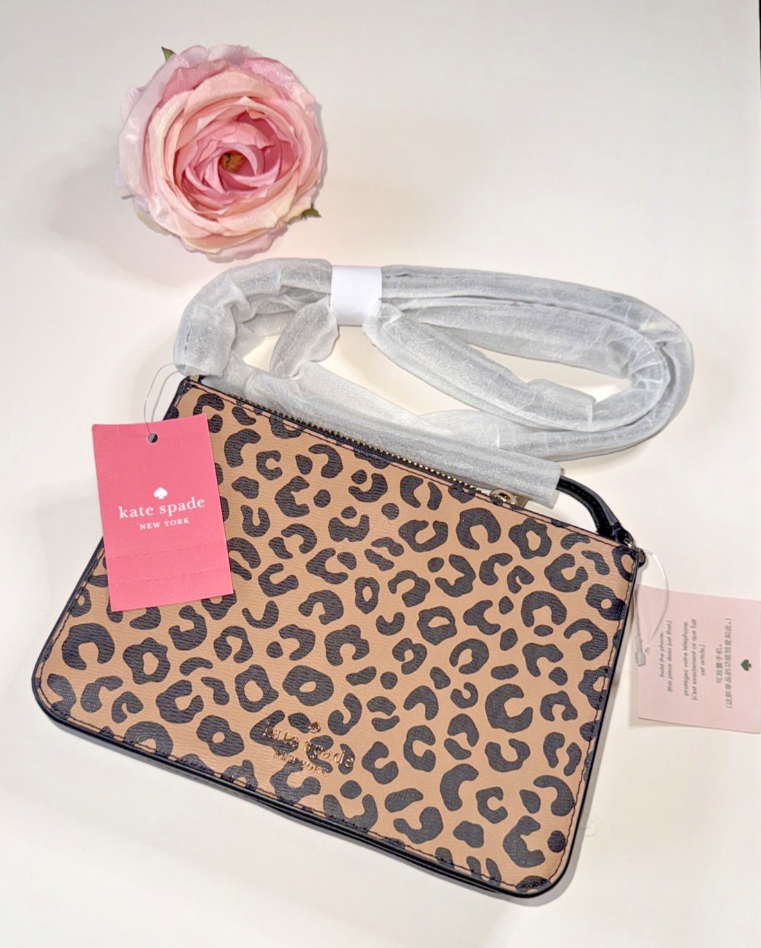 💥 Price Drop 🐆Kate Spade Leopard Lthr. Crossbody –Chic, & Fierce!Original $249
