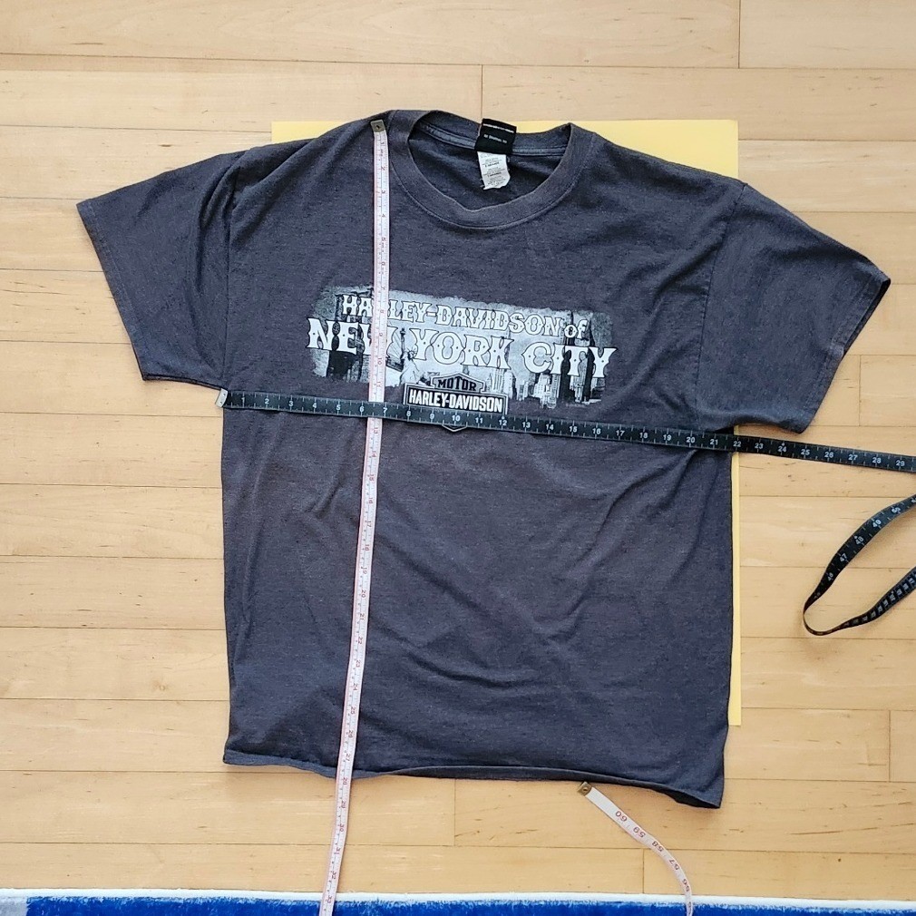 Harley Davidson New York City T-Shirt Mens XL Gray Graphic NYC Biker Tee
