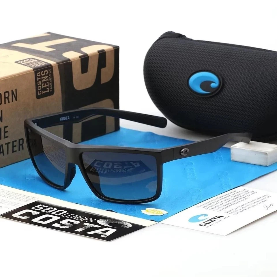 Costa Rinconcito 580p Polarized Sunglasses Black/Black New In Box