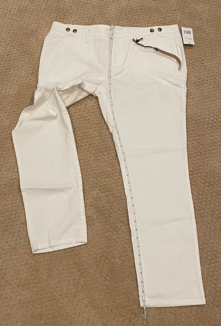 Vince Rover Ankle Trouser White Casual Pants Mens Size 32 NWT MSRP $195