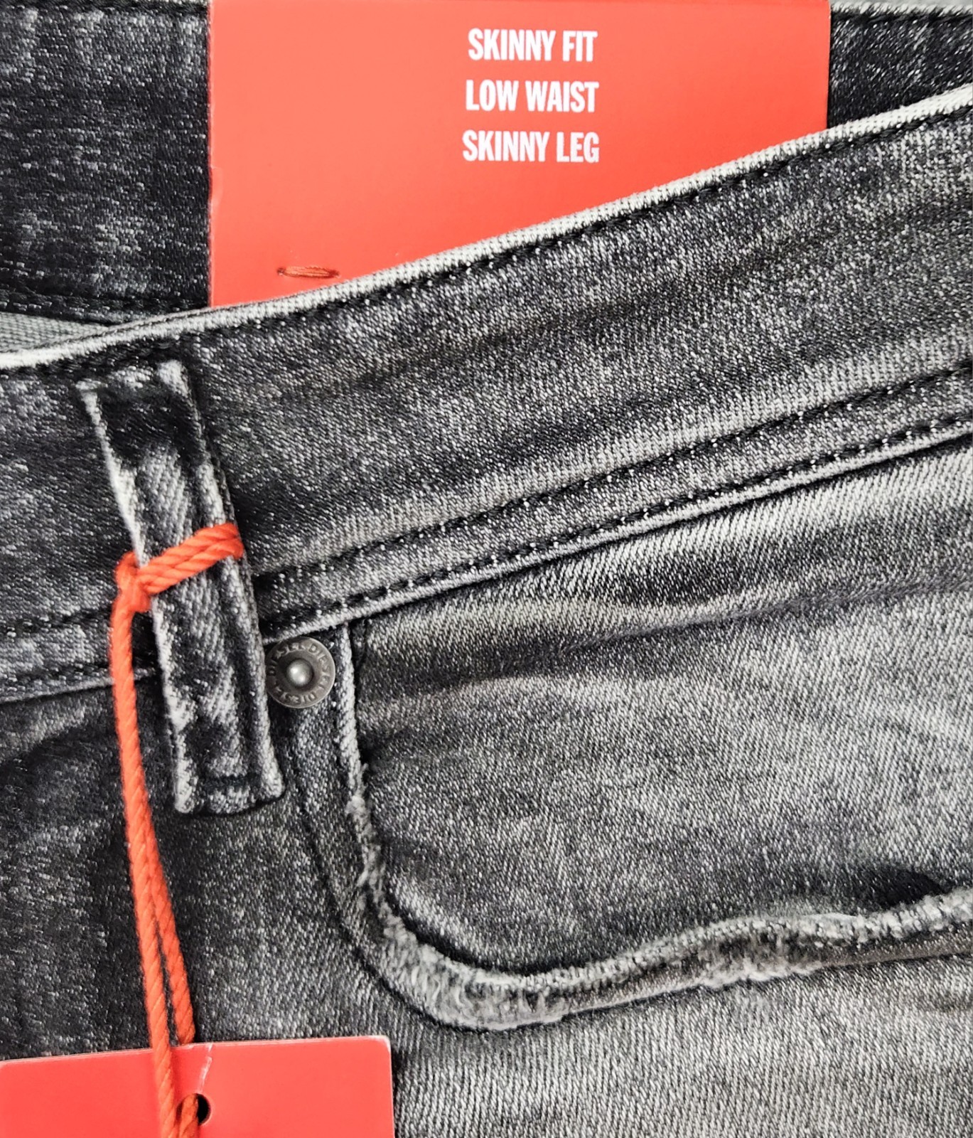 Diesel 1979 Sleenker Skinny Jeans Men’s 28×32 Charcoal Gray Distressed Italy NWT