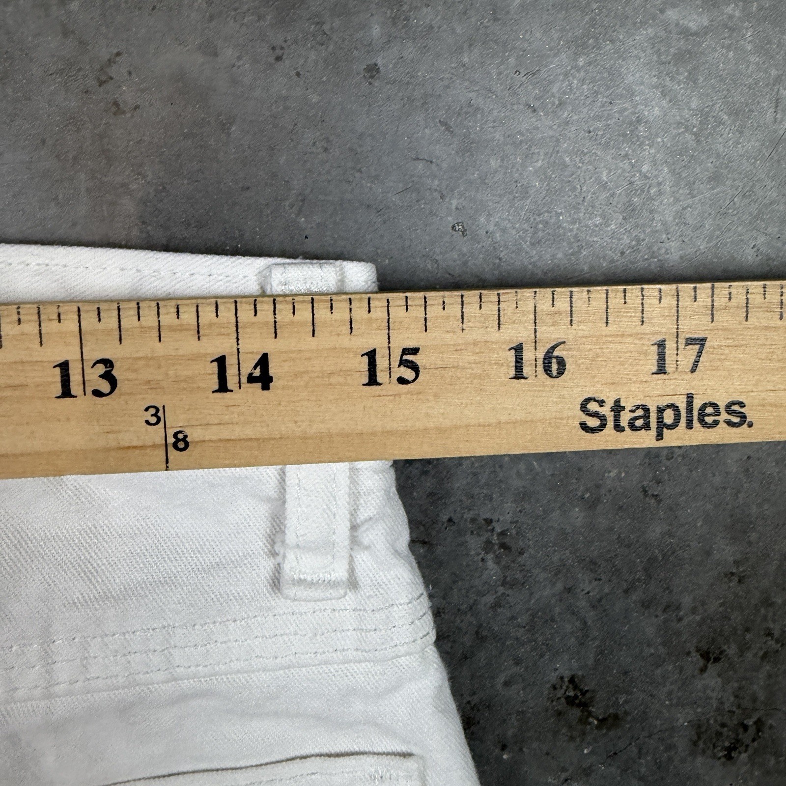 Dickies Carpenter Pants Mens 30×29 White Workwear Flaws Preowned
