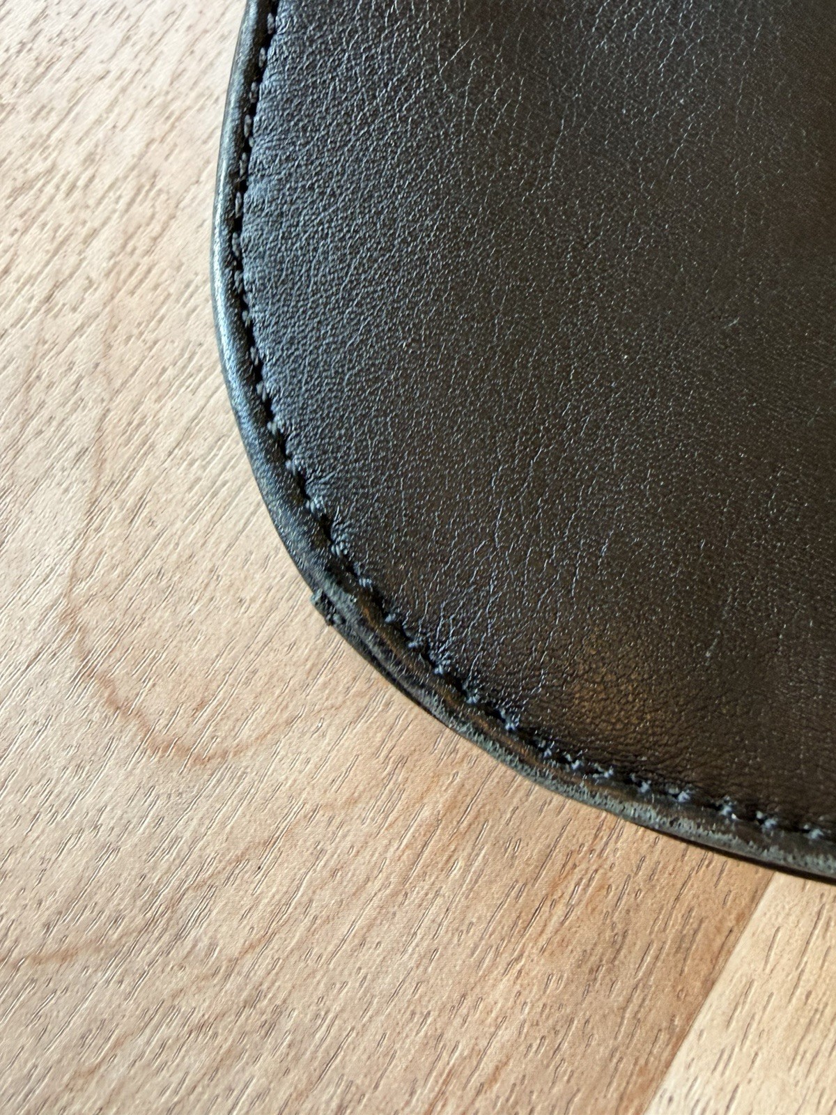 Lo & Sons The Waverley 2 Black Saffiano Leather Crossbody Belt Bag Gold Hardware