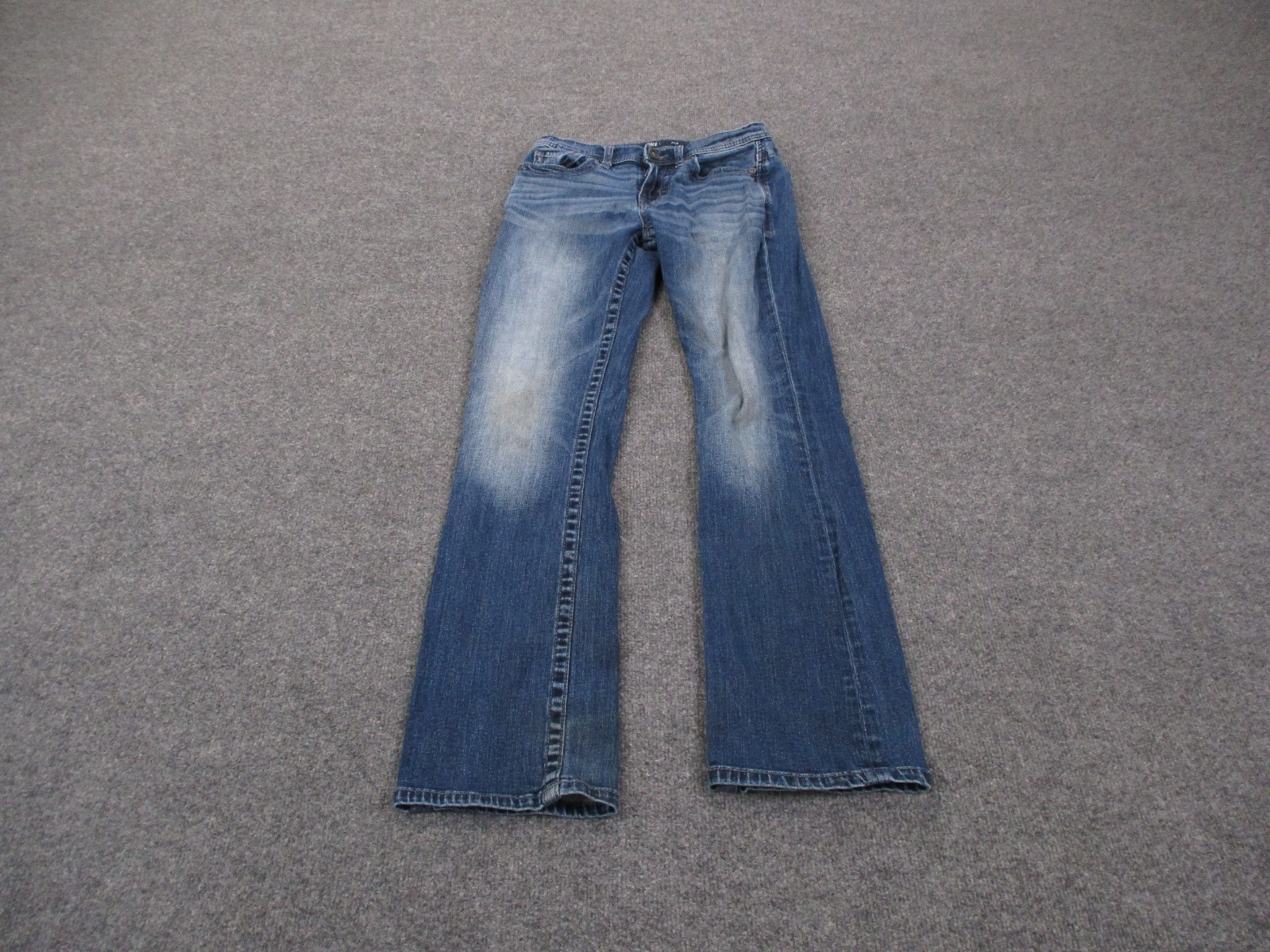 BKE Buckle Jeans Mens 27 X 32 Blue Denim Aiden Bootleg Faded Straight Casual