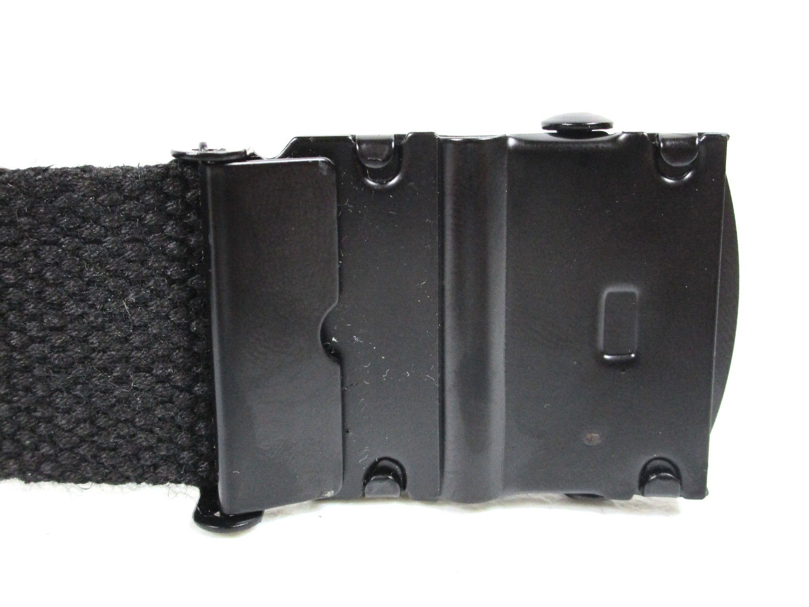 Black Nylon Cotton Web Belt Automatic Buckle Fits Sizes 32 To 48 New Tactical