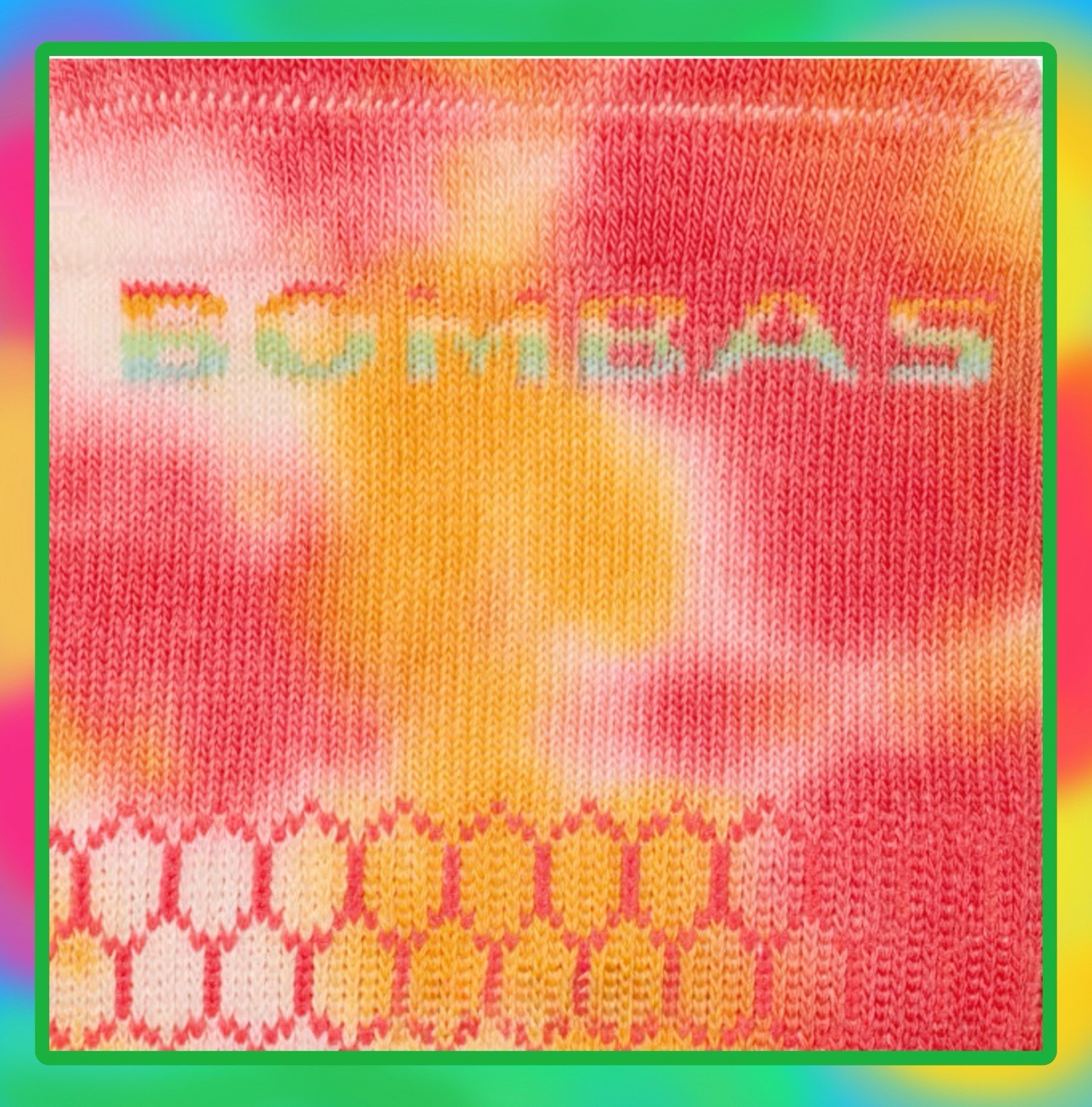 NEW/AUTHENTIC Bombas Ankle Socks 3 Pair Rainbow🏳️‍🌈’90s Tie-Dye Women’s Size M