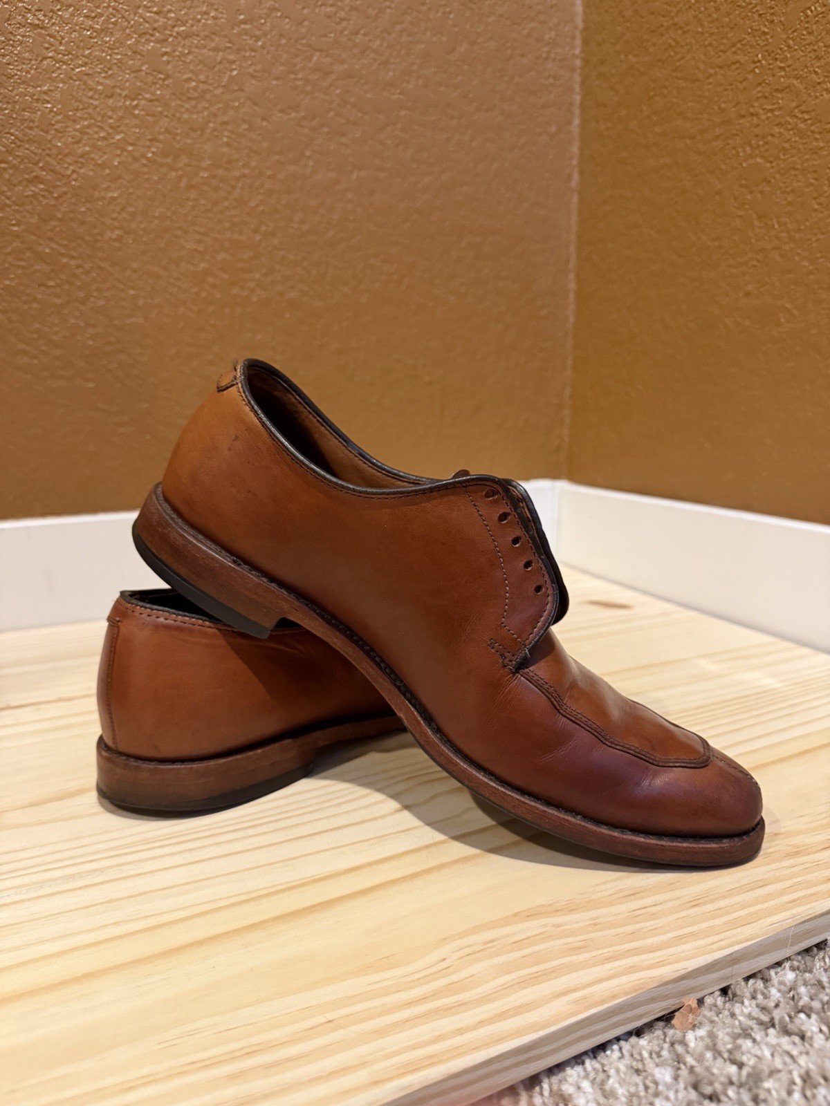 Allen Edmonds Delray(?) Brown Leather Derby Lace-Up Dress Shoes Men’s 8.5D 1298