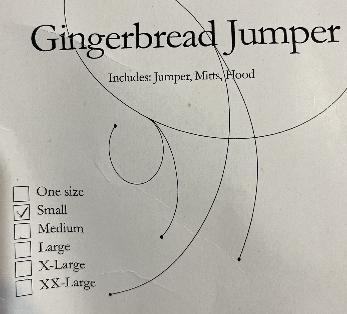 Gingerbread Costume, Size Toddler, Small, New, B4D22