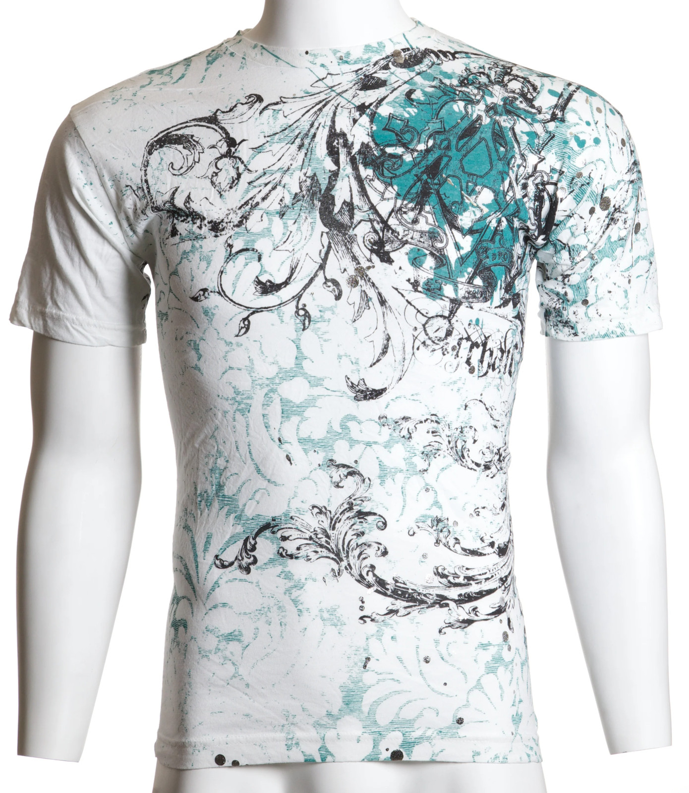 Archaic by Affliction Men’s T-Shirt Heraldry Wings Biker