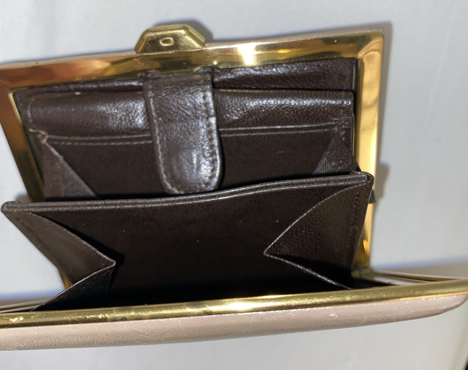 Vintage NEIMAN MARCUS West Germany Small Wallet Coin Purse Leather Rare!