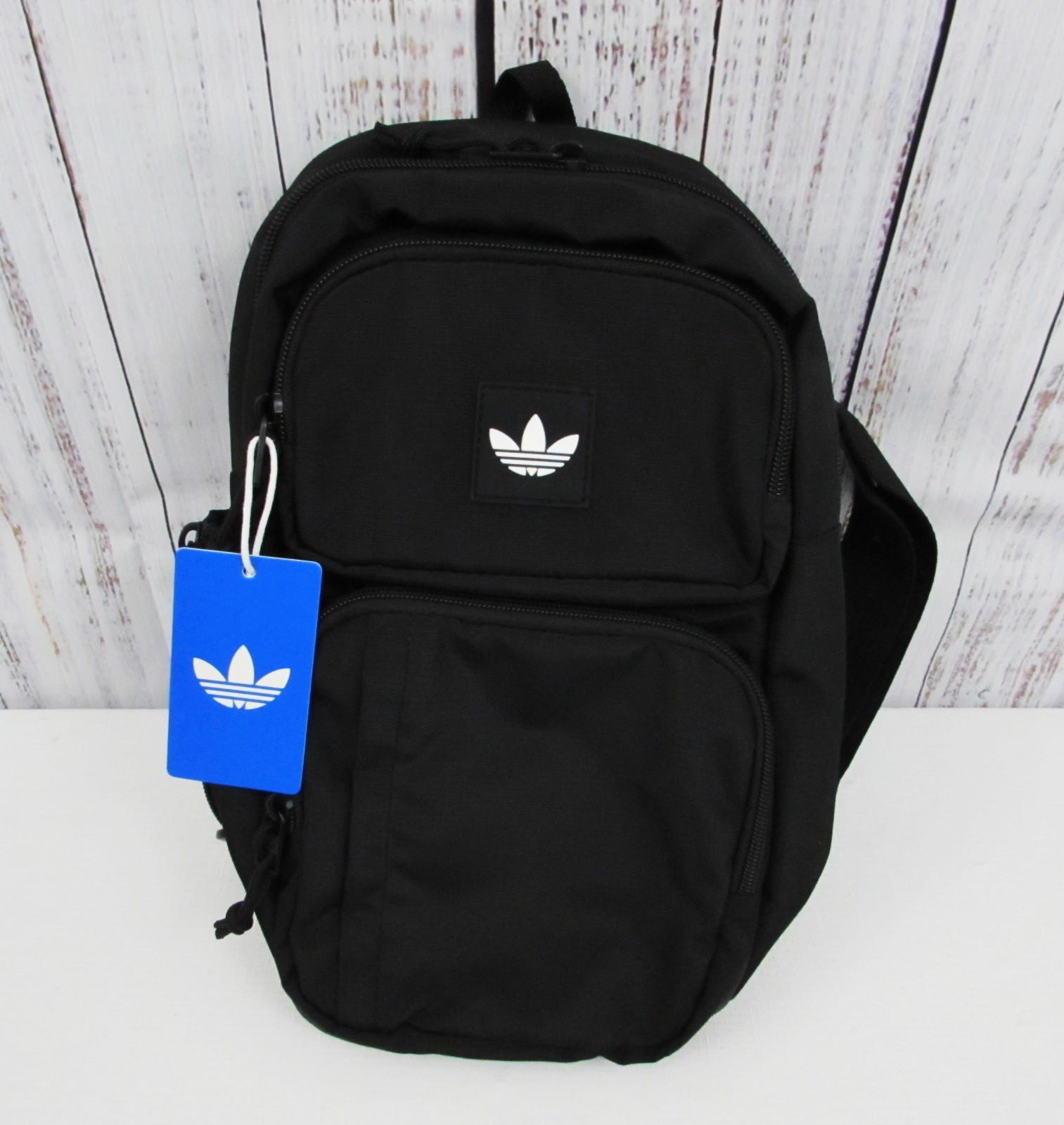 Adidas Utility 4 Sling Bag Multi Pockets JJ7418 Black NWT.