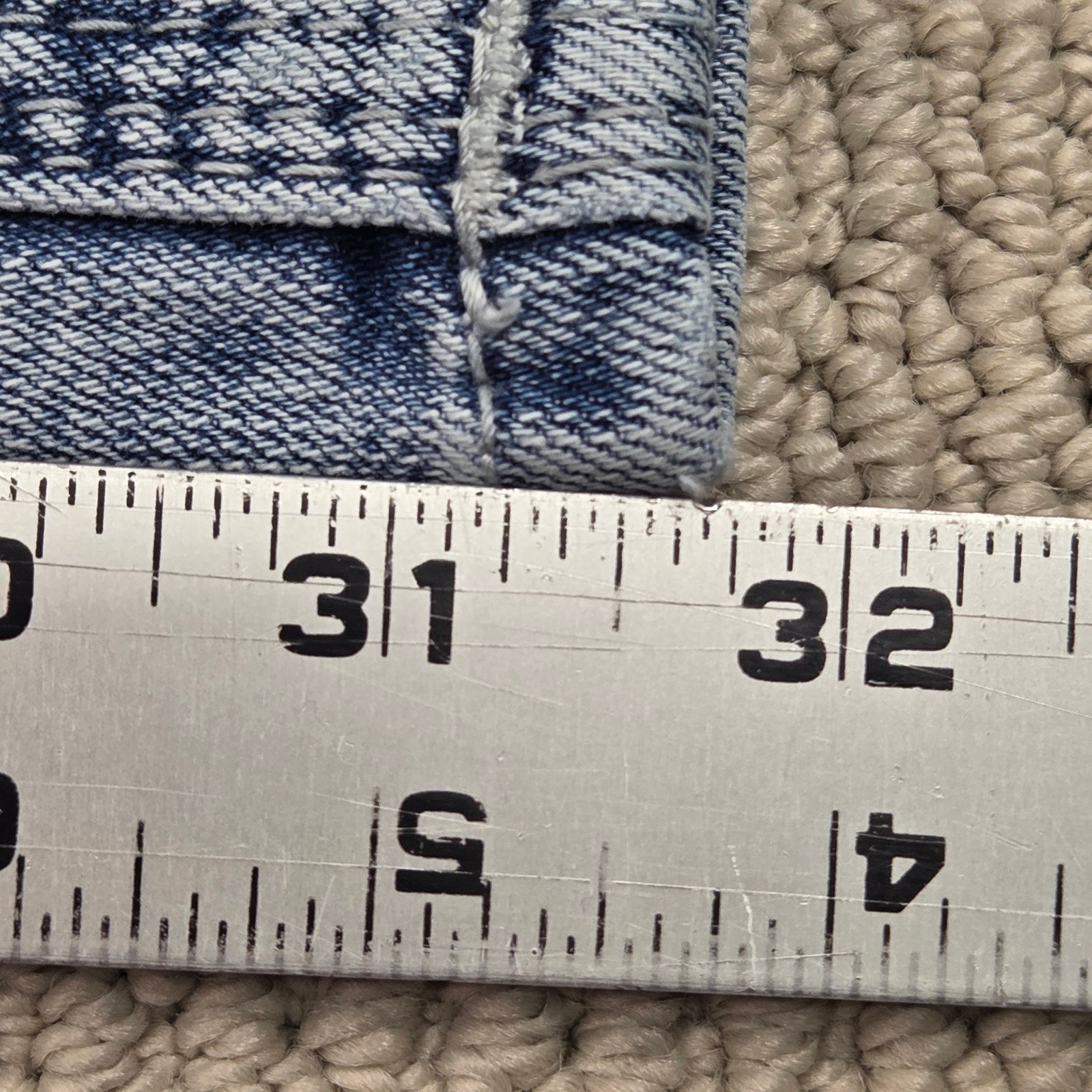 BKE Aiden Jeans Slim Straight ABS21445 Light Wash Blue Mens 26×32