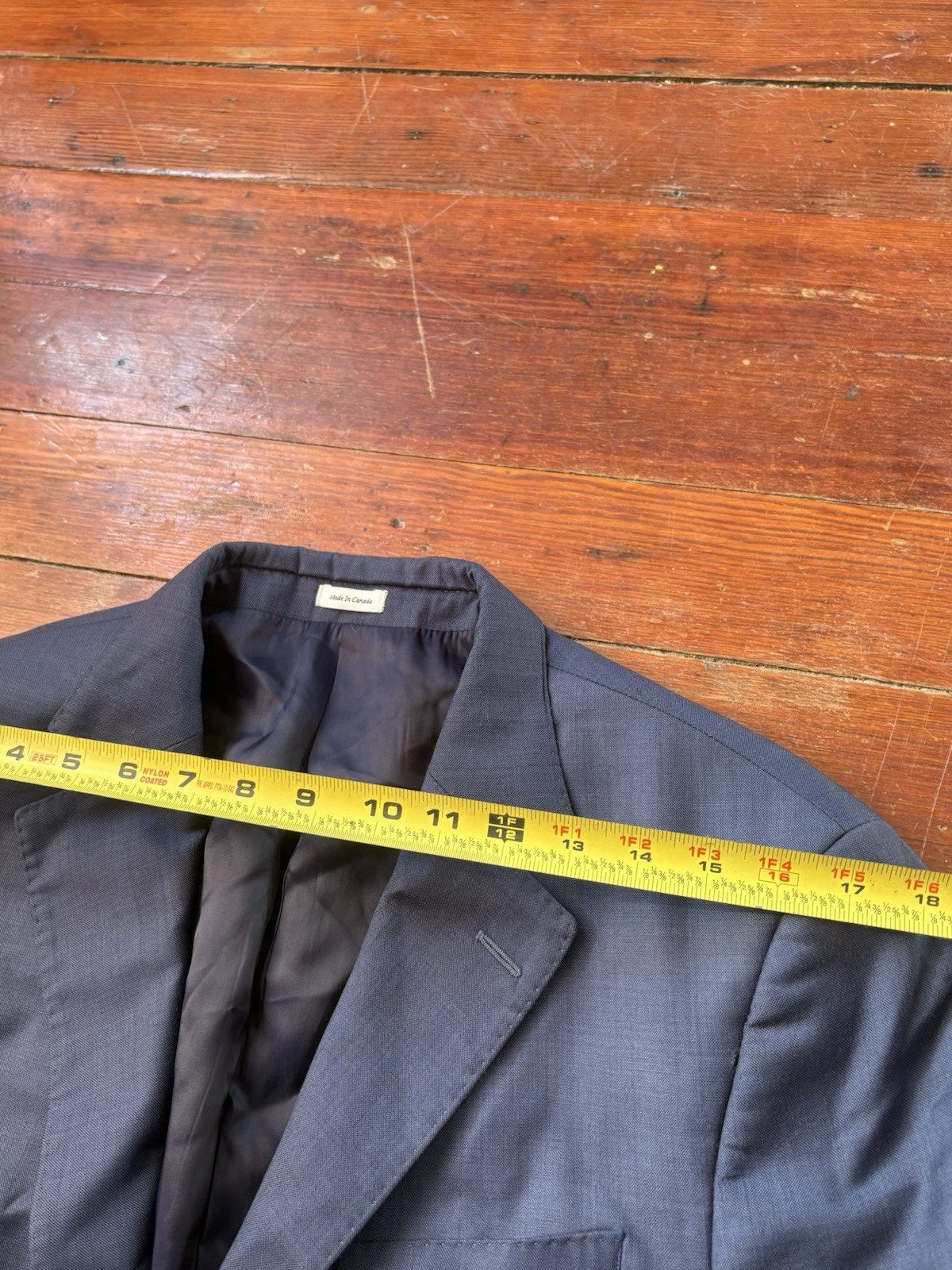Mens Peter Millar Gray Blue Wool Sportcoat Blazer Jacket Size SEE PICS