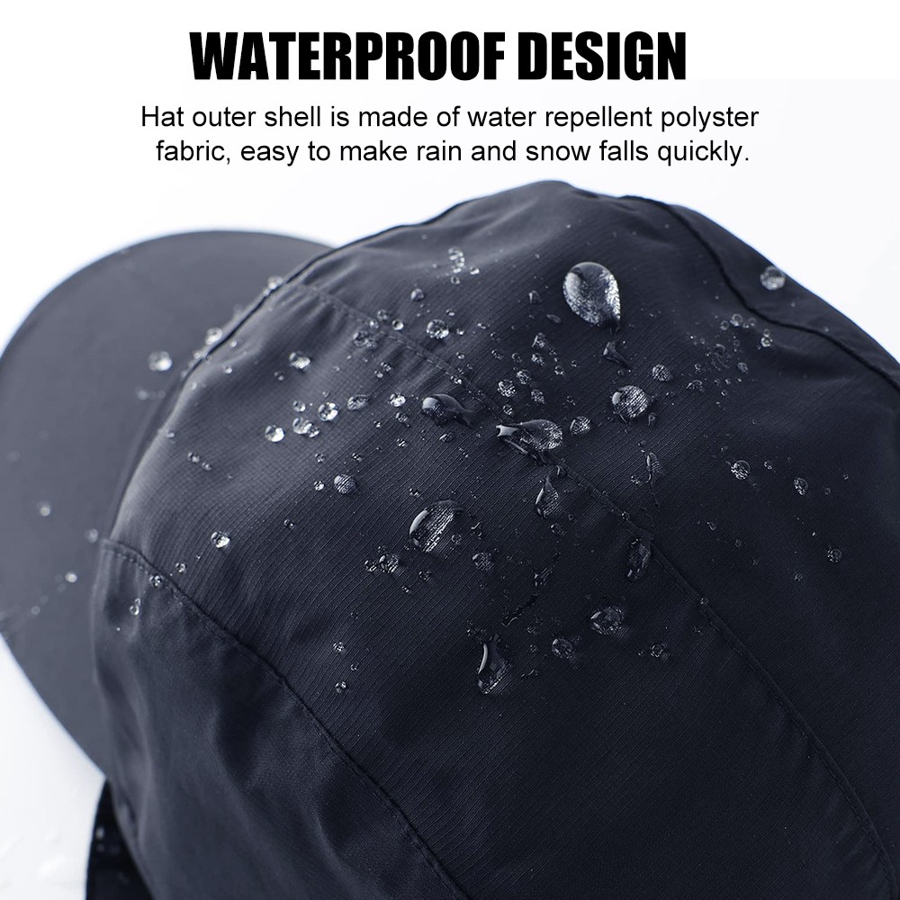 Winter Thermal Baseball Cap with Ear Flaps Warm Fleece Hat for Outdoor Men Women