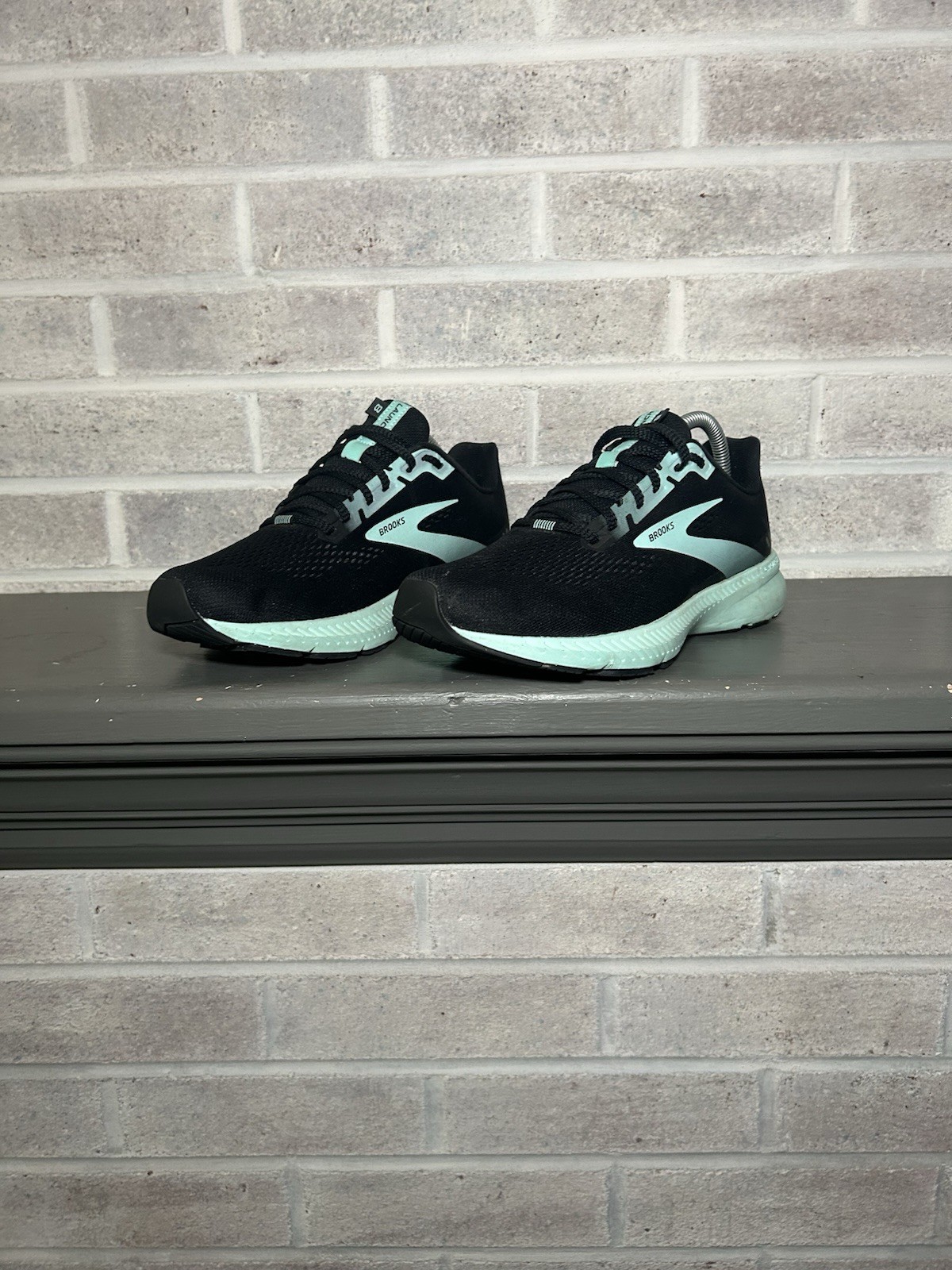 Brooks Launch GTS 8 Black Teal Running Shoes 1203451B096 Women 9 Medium (B)