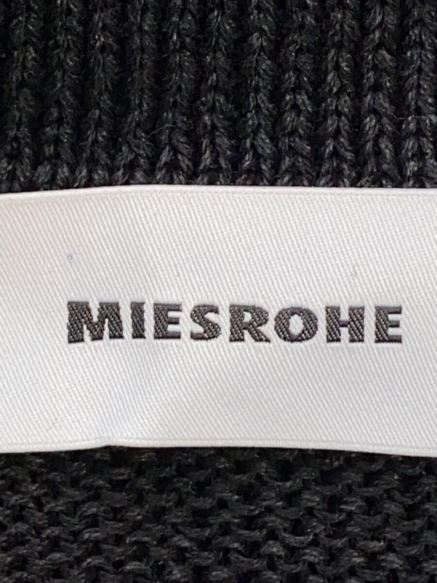 MIESROHE Short-Sleeve Cut and Sewn, FREE Size, Cotton, Black, MWNT252004, Knit O