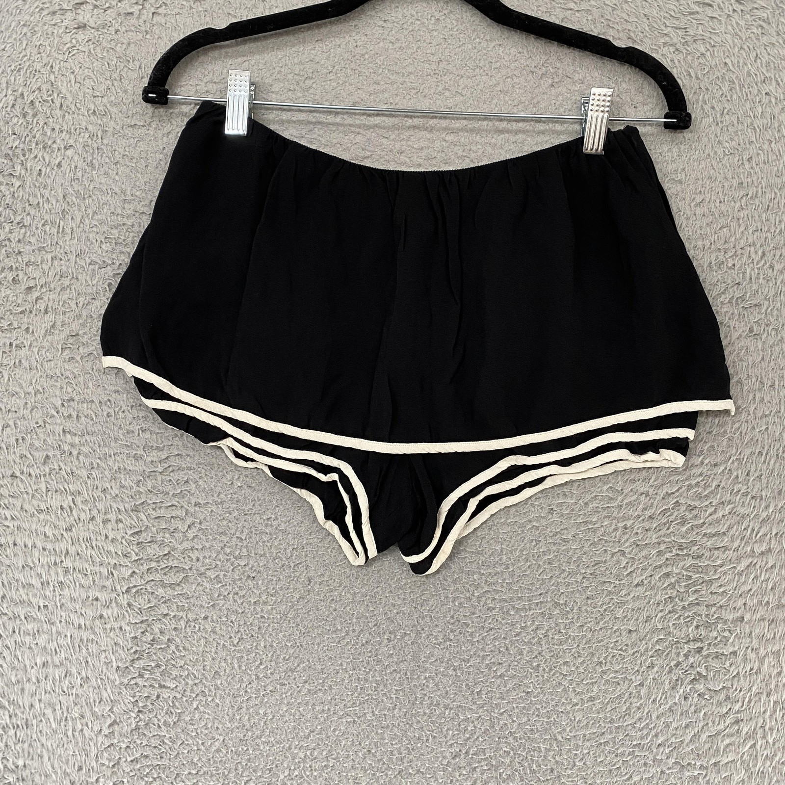 See By Chloe Skort Womens 2 Black Retro Layered Pinup Crepe Designer Summer