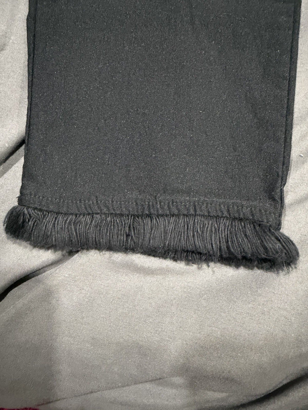 Sara Campbell Black Pants, Size M, Fringe Bottom