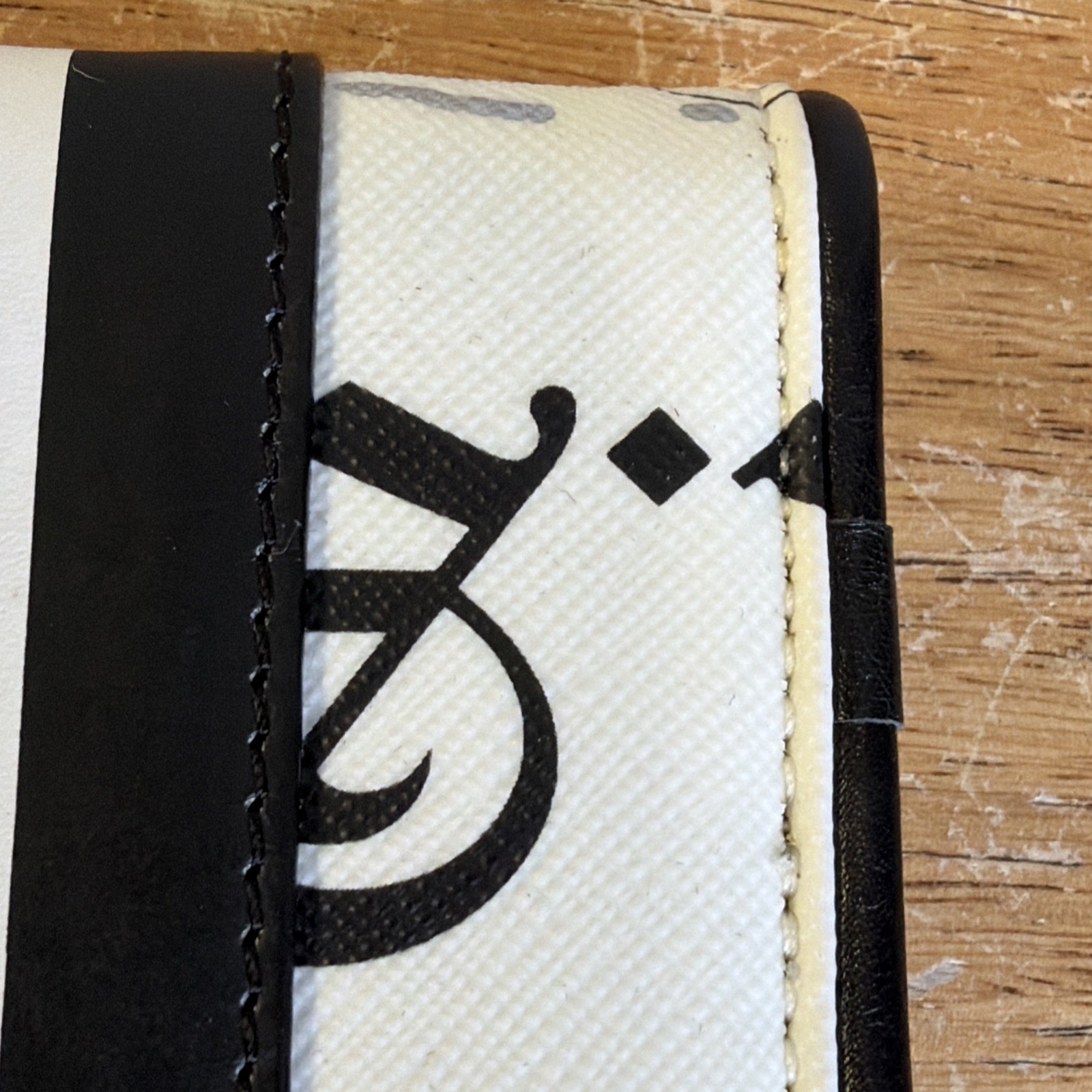L.A.M.B Gwen Stefani Alchemy Key Chain Wallet Black And White Very Nice