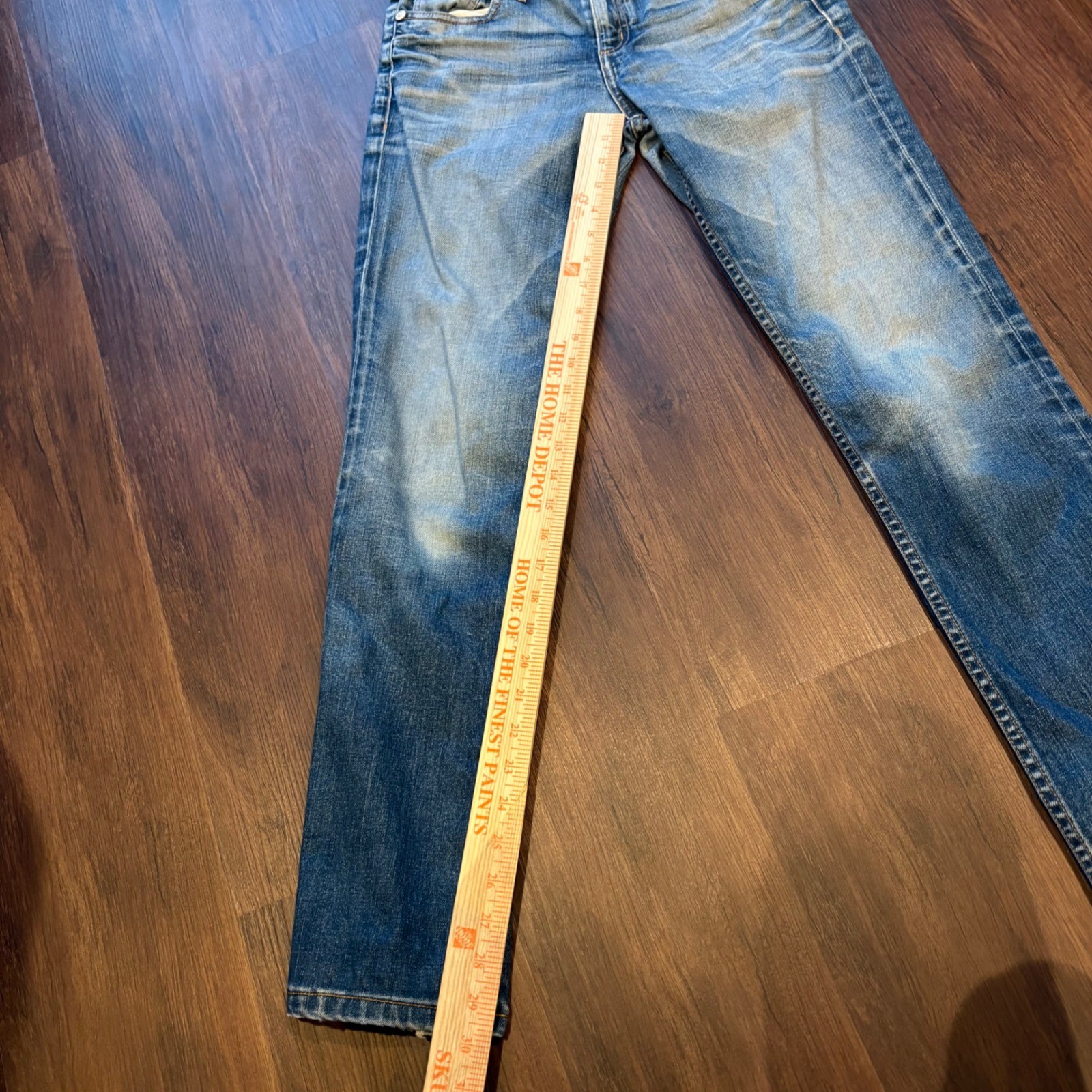 ♾️ Emporio Armani Straight Leg Jeans 28 Blue Wash Mid-Rise Italian Denim ♾️