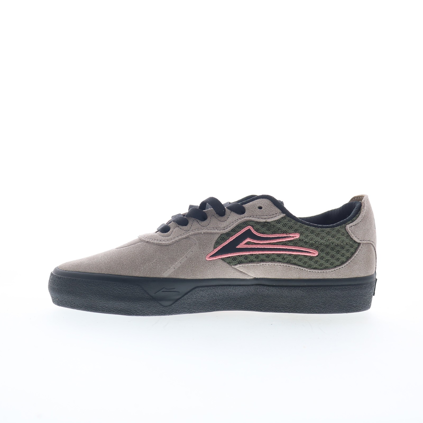 Lakai Essex Mens Gray Suede Lace Up Skate Inspired Sneakers Shoes
