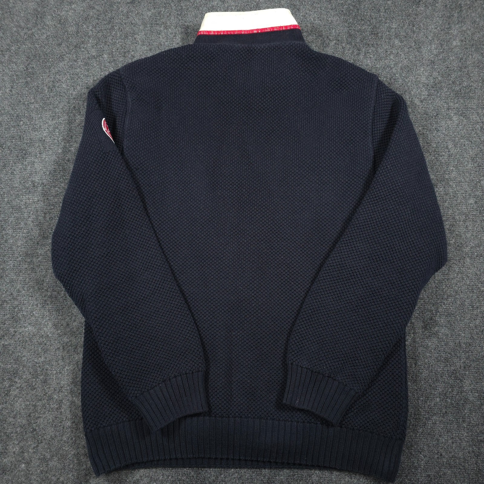 Holebrook Sweden Windproof Sweater Mens M 1/4 Zip Organic Cotton Golf Pullover