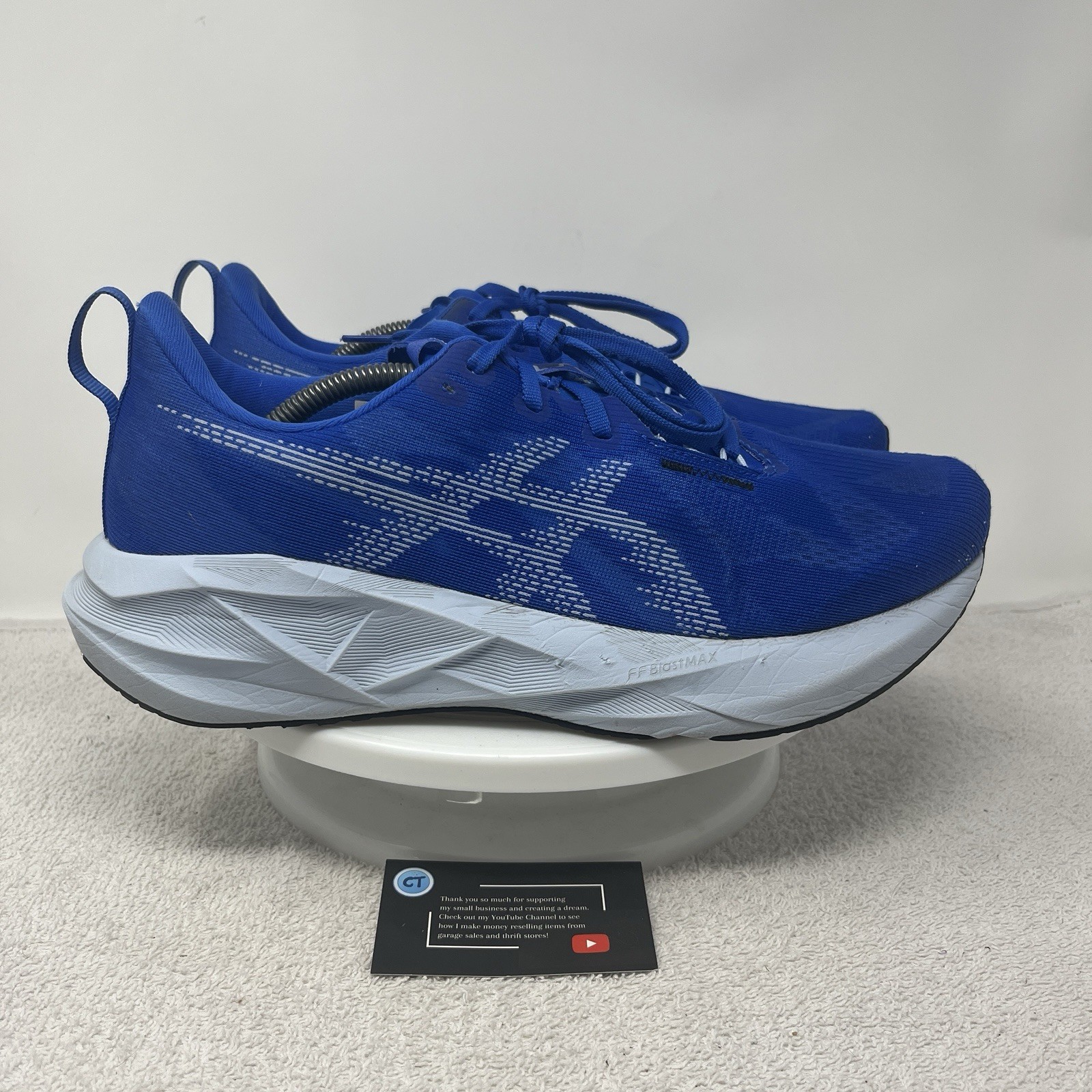 ASICS Novablast 5 Shoes Men’s Size 11.5 Royal Blue Running Sneakers 1011B974